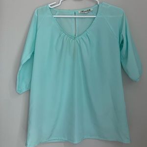 Mint Green Blouse